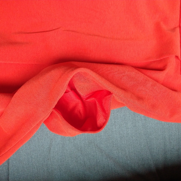 Diane Von Furstenberg orange pleated skirt - Picture 8 of 8